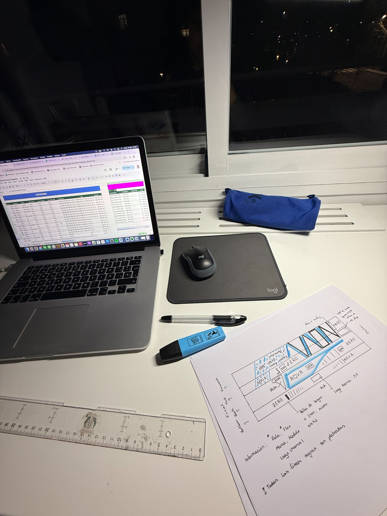 Primeros diseños y trabajo de desarrollo de NOVA